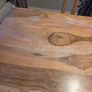 Oak table and 6 chairs Image 4