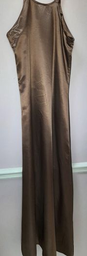 vintage new satin maxi dress new