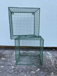 Sostrene Grene 2x Green wire cube shelves