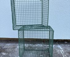 Sostrene Grene 2x Green wire cube shelves