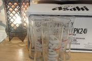 24 box Asahi pint glasses