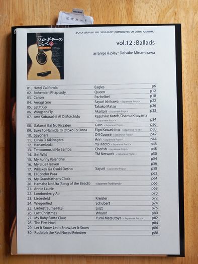 Melodies of Solo Guitar vol.12 : Ballads by Daisuke Minamizawa