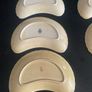 Antique Minton china lettuce leaf crescent dishes Image 6