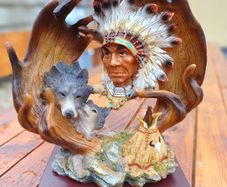 Vintage Native American Figure