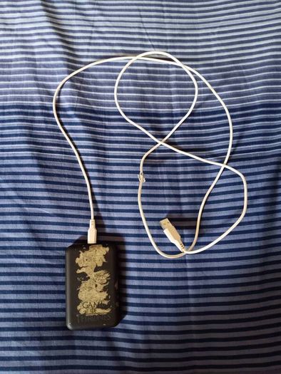 Rare Game Of Thrones Westeros Map Design 5000mah Power Bank. With Charging Cable.