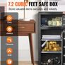204L Large Dual Door Digital Security Safe with Alarm, Fireproof Bag & Key Rack Image 5