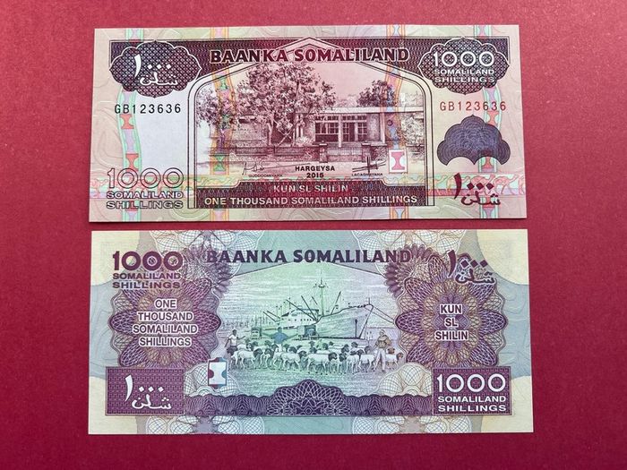 Somaliland  1,000  Shillings. 2015  ( Uncirculated ) Pick  20a .