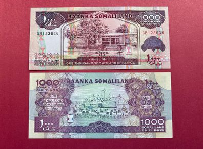 Somaliland  1,000  Shillings. 2015  ( Uncirculated ) Pick  20a .