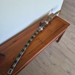 Vintage Japanese Style Sword with Scabbard 105 cm Restoration Project