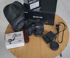 Canon EOS R8 + 50mm 1.8 | Like New (Shutter Count: 1320) + Full Kit