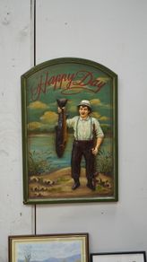 Vintage 3D Wall Plaque - Happy Day Fisherman