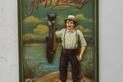 Vintage 3D Wall Plaque - Happy Day Fisherman