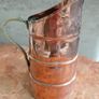 Antique French copper pitcher with brass handle Image 3