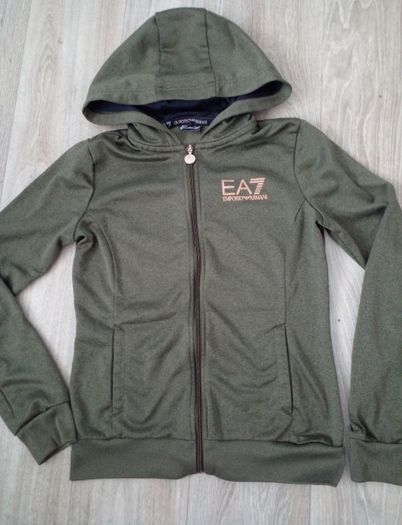 Armani zipped hoodie junior Size S