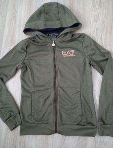 Armani zipped hoodie junior Size S