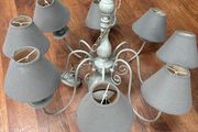 8 Light Chandelier with shades