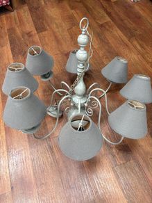 8 Light Chandelier with shades