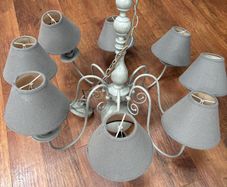 8 Light Chandelier with shades