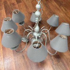 8 Light Chandelier with shades