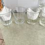 Multi-Purpose Crystal Beverage Tumbler Drinking Glass Set of 5 not stamped.. Image 5