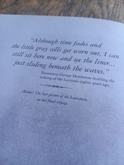 4 as new hardbacks on Lusitania, D18 post 10e