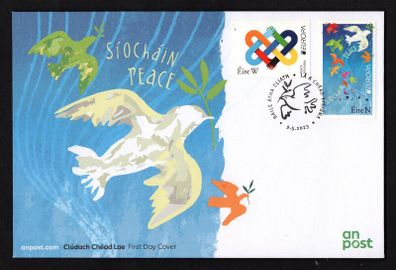 2023 Ireland Europa Peace Doves Commemorative Stamps An Post First Day Cover (FDC)