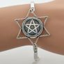 Wiccan Occult Pentagram Bangle Image 2