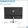 HP FHD Monitor, HDMI, Black Head, Silver Stand, 24-Inch Image 6