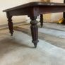 Extendable Solid Wooden Dining Table Vintage Style Image 3