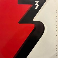 3 - To the Power of Three. Album with promo sticker by the progressive pop rock super-group formed by ELP members Keith Emerson and Carl Palmer, with the addition of Robert Berry. Great condition. BARGAIN!