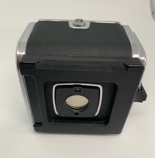 Hasselblad 500 cm vintage medium format film camera and A12 film back