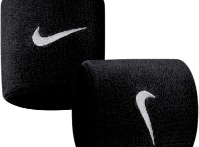 NIKE Swoosh Black Wristbands