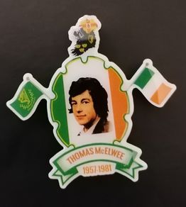 Thomas McElwee Irish Republican Hunger Striker Badge.
