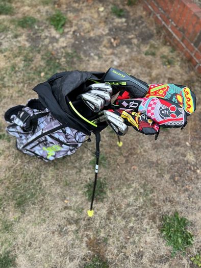 Full set of left handed golf clubs