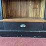 Tall black and wood colour bookcase Image 3