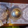 silver set-platter, candlestick and vase Image 2