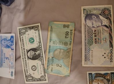 A diverse lot of notes from all over the world