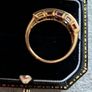 9ct gold gemstone ring size M Image 4