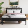 Double Bed Frame with Wooden Storage Headboard Image 10