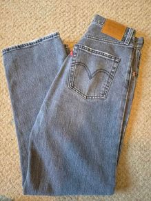 Levi Rib Cage Straight Ankle Jeans - 26W