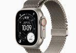 Apple Watch Ultra 3 GPS + Cellular, 49mm Natural Titanium Case with Natural Titanium Milanese Loop - Medium
