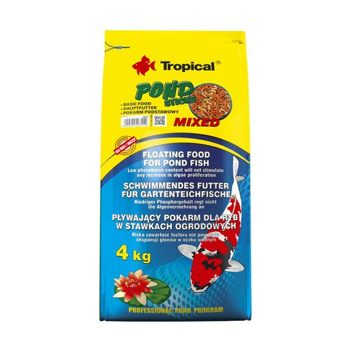 Tropical Pond Sticks Mixed 50L Floating Food for Pond Fish