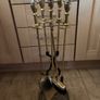 Vintage Brass Fireside Companion Set Image 3