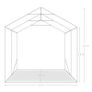 Garage Tent PVC 2.4x2.4 m Green Image 10