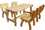 5 Piece Outdoor Dining Set Impregnated Pinewood