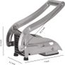 Stainless Steel Potato & French Fry Cutter 2- Blade Non-Slip Suction Base Image 2