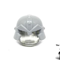 LEGO Castle Knights Dwarf Miner Minifigure Helmet Prototype Flat Gray Unreleased Colour Very Rare And Hard To Find Set 61848