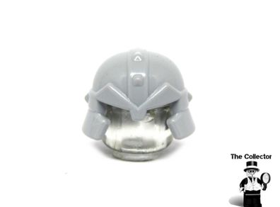 LEGO Castle Knights Dwarf Miner Minifigure Helmet Prototype Flat Gray Unreleased Colour Very Rare And Hard To Find Set 61848