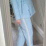 UNIQUE 21 Blue Floral Blazer & Trouser Suit Size 10UK Image 2