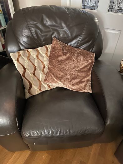 Leather recliner